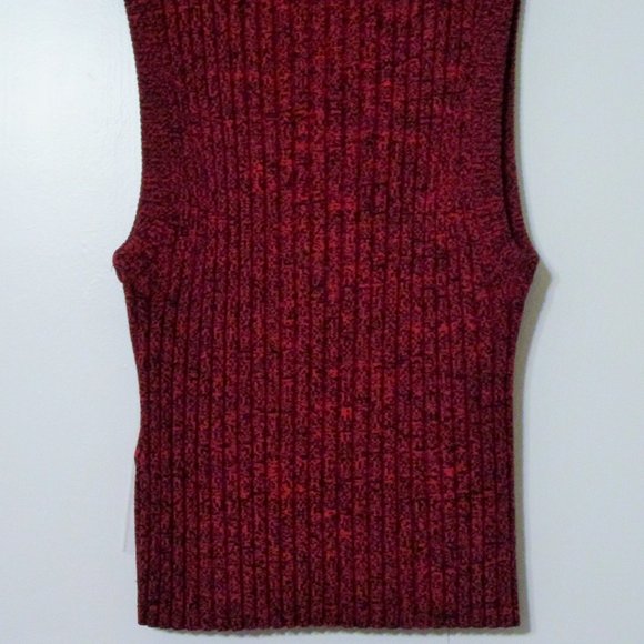 ALC Marie Crew Neck Sleeveless Red Cropped Knit Top Tank Small EUC  $87 - Picture 5 of 9